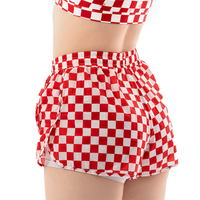 CHERRY/WHITE CHECKER SET
