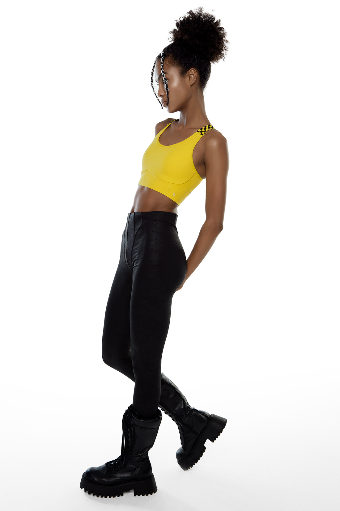Lemon Checker Bra