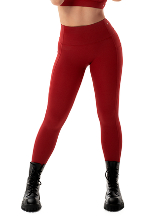Shimmer Red Leggings