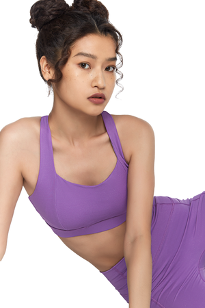 Sparkling Amethyst Sports Bra